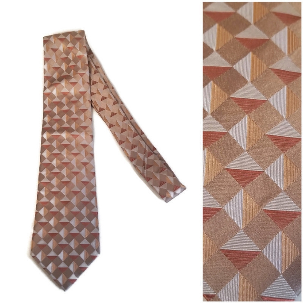 Geoffrey Beene 100% silk mens neck tie